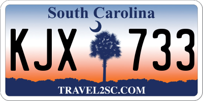 SC license plate KJX733