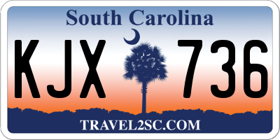 SC license plate KJX736
