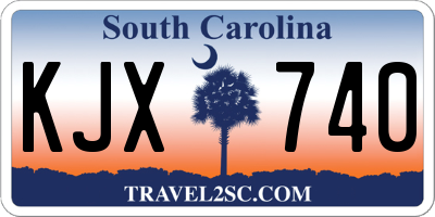 SC license plate KJX740