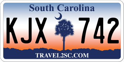 SC license plate KJX742