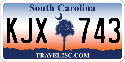SC license plate KJX743