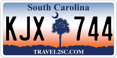 SC license plate KJX744