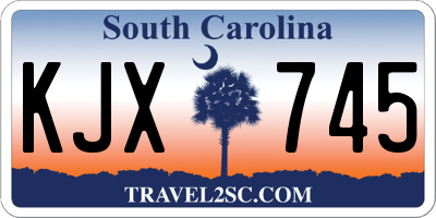 SC license plate KJX745