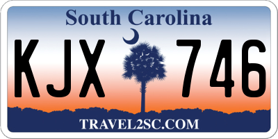 SC license plate KJX746