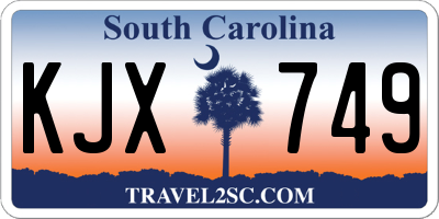 SC license plate KJX749