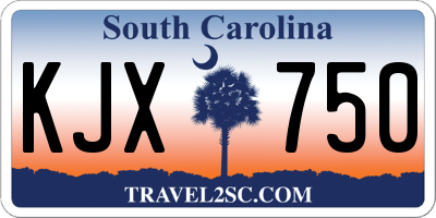 SC license plate KJX750
