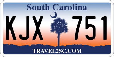 SC license plate KJX751
