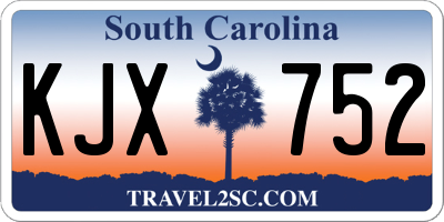 SC license plate KJX752