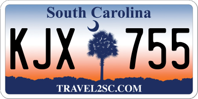SC license plate KJX755