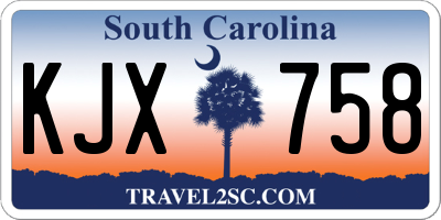 SC license plate KJX758
