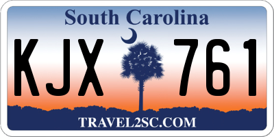 SC license plate KJX761