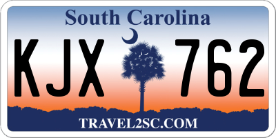 SC license plate KJX762
