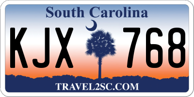 SC license plate KJX768