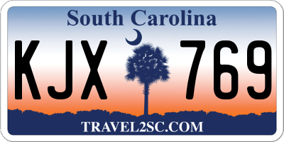 SC license plate KJX769