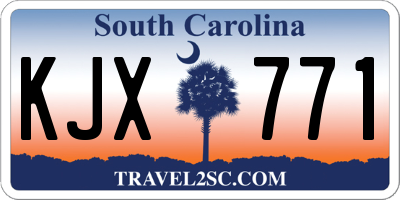 SC license plate KJX771