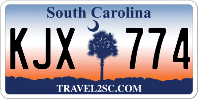 SC license plate KJX774