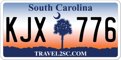 SC license plate KJX776