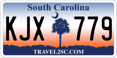 SC license plate KJX779