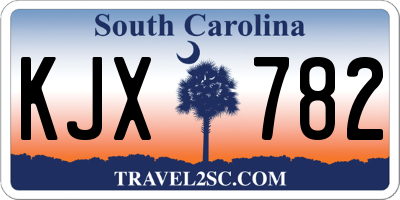 SC license plate KJX782