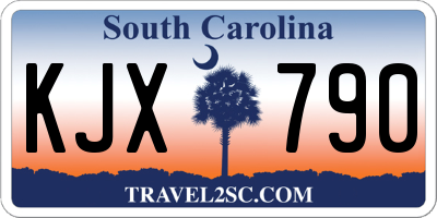 SC license plate KJX790