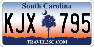 SC license plate KJX795