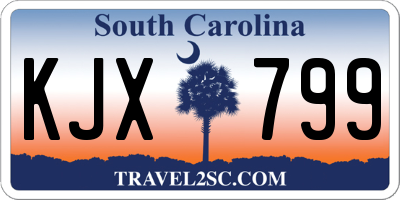 SC license plate KJX799