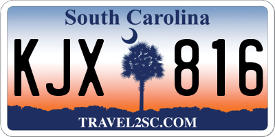 SC license plate KJX816