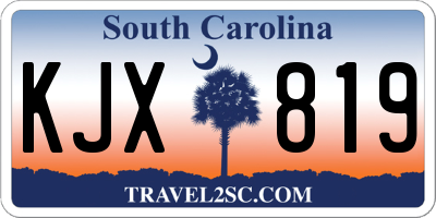 SC license plate KJX819