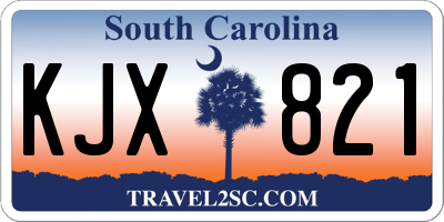 SC license plate KJX821