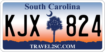 SC license plate KJX824