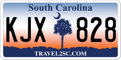 SC license plate KJX828