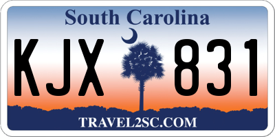 SC license plate KJX831