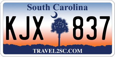 SC license plate KJX837
