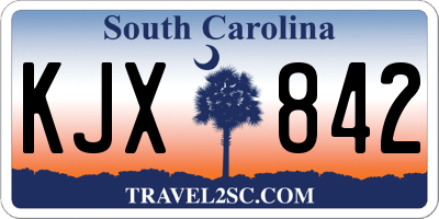 SC license plate KJX842