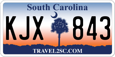 SC license plate KJX843