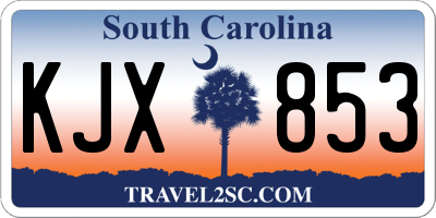 SC license plate KJX853