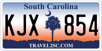 SC license plate KJX854