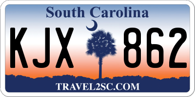 SC license plate KJX862