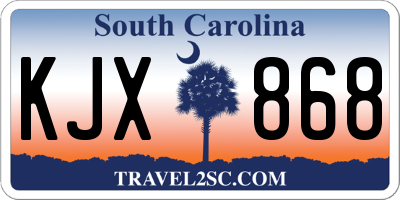 SC license plate KJX868