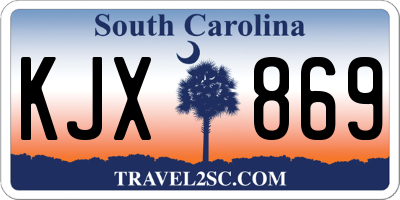 SC license plate KJX869