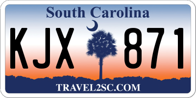 SC license plate KJX871