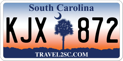 SC license plate KJX872