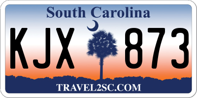 SC license plate KJX873