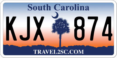 SC license plate KJX874