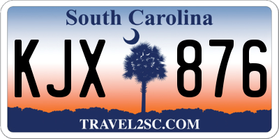 SC license plate KJX876