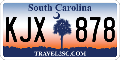 SC license plate KJX878