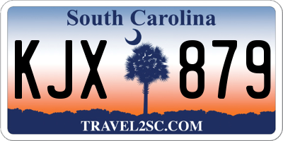 SC license plate KJX879
