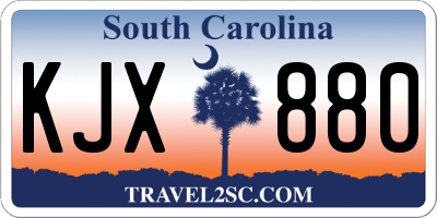 SC license plate KJX880