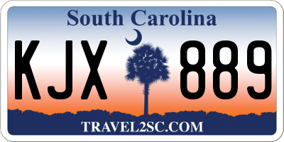 SC license plate KJX889