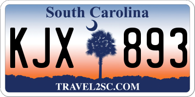 SC license plate KJX893